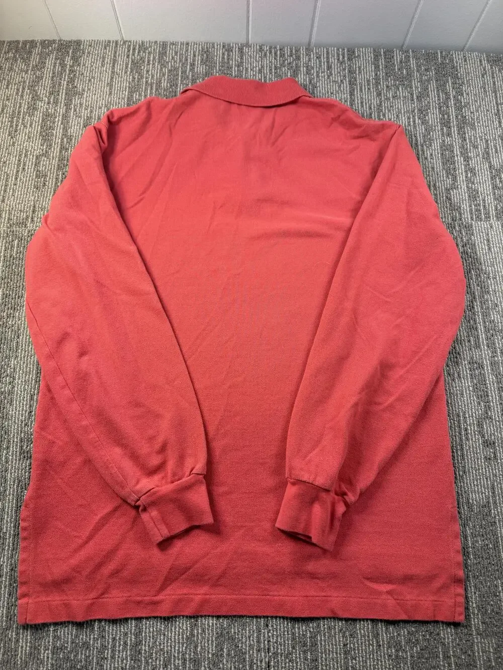 Polo By Ralph Lauren Polo Shirt Mens Medium Red Long Sleeve Pony Logo Casual